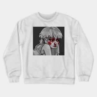 girl with red eyes Crewneck Sweatshirt